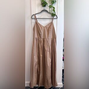 Tan Sleeveless Dress